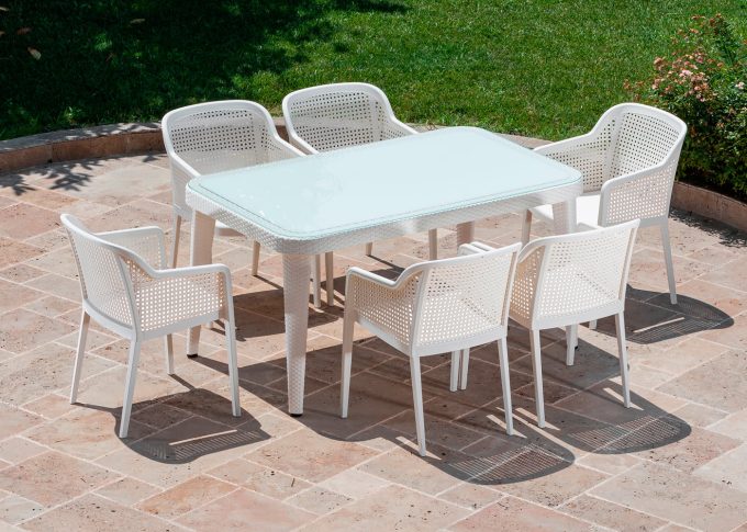 Osaka 90x150 PB Dış Cam Octa Masa Takımı