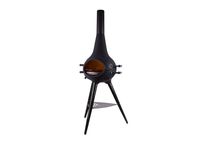 Aniva Cosa Barbecue Uzun Metal Ayak Siyah