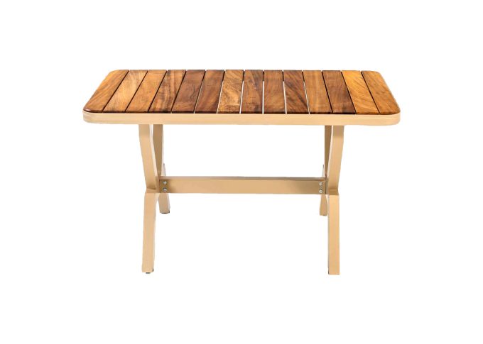 Foça Küçük Sehpa Teak Kapuçino