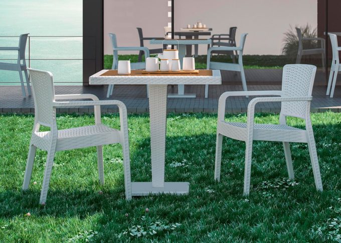 Antares 80x80 AB Iroco Tabla Antares Masa Takımı