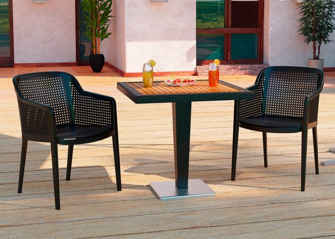 Antares 80x80 AB Iroco Tabla Octa Masa Takımı