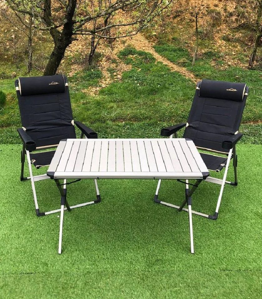 Campout XXL Masa + 2 Lüx Sandalye Set