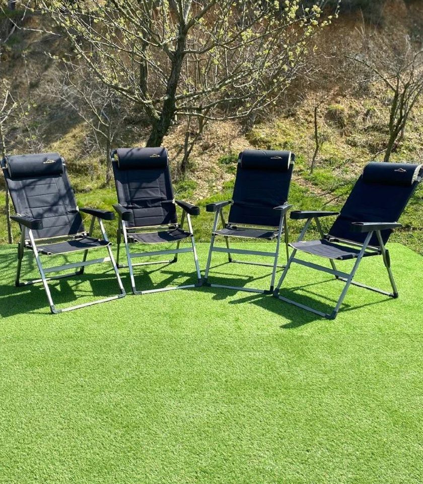 Campout 4'lü Katlanır Lüx Sandalye Set