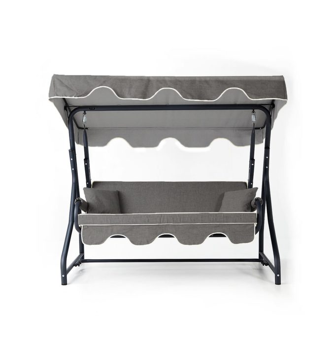 200 Ø51 Üç Kişilik Salıncak Kırçıllı Gri